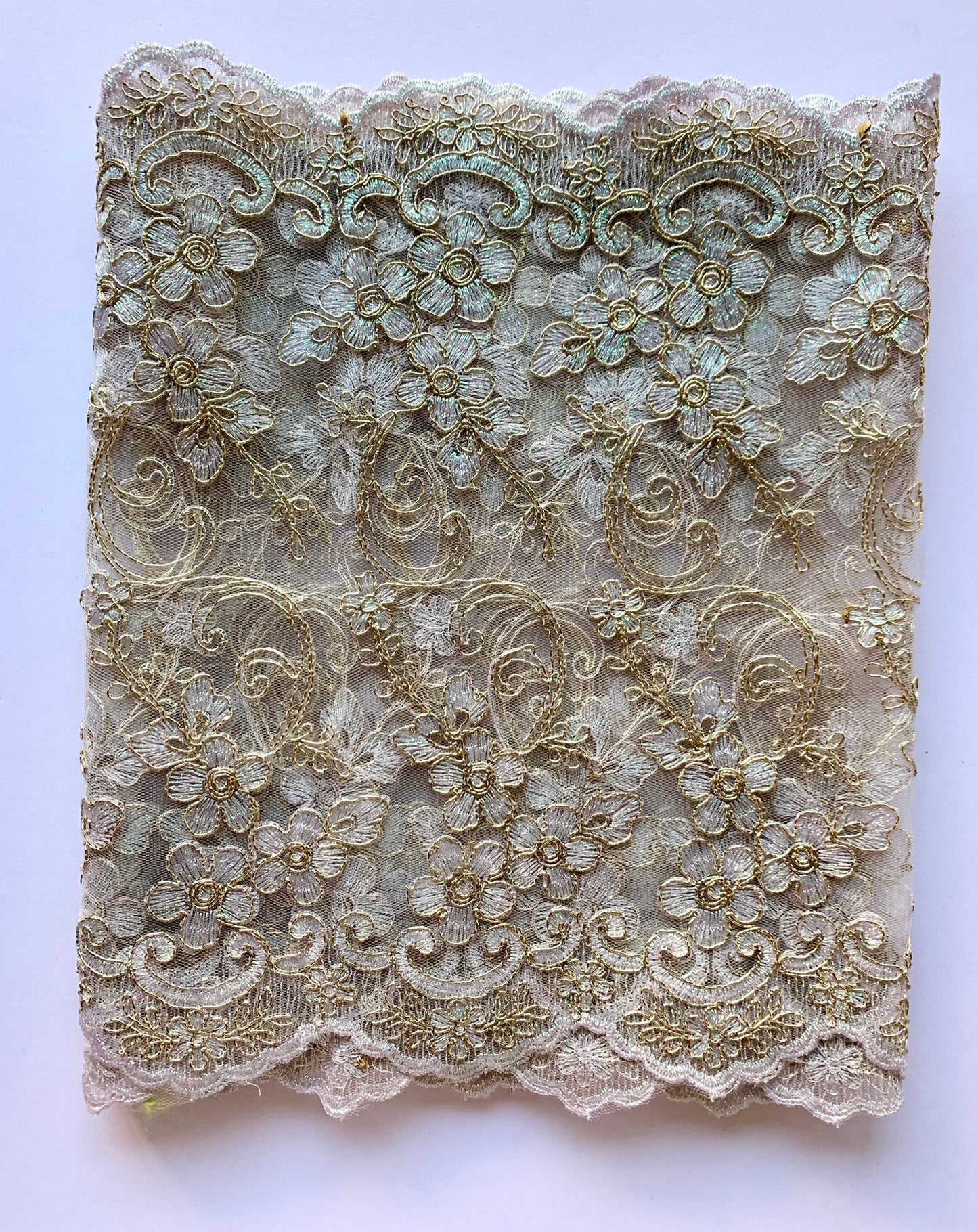 Daisy Lace Border - Silver