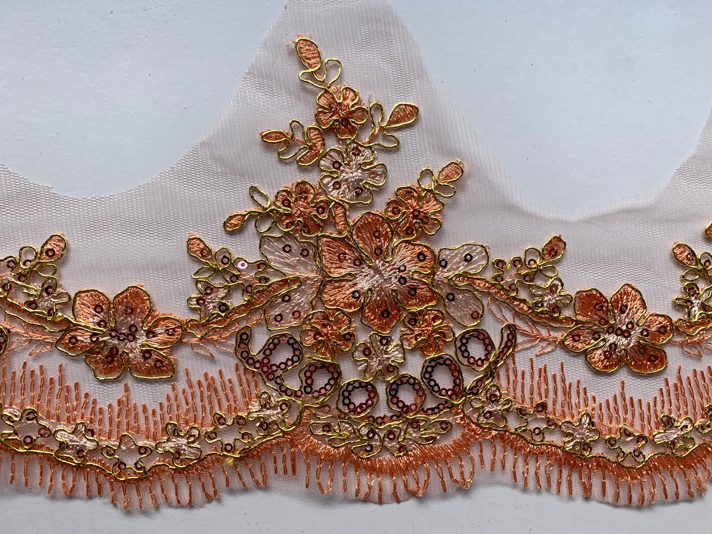 Apricot Lace Border Trim- #2 - LBT#29