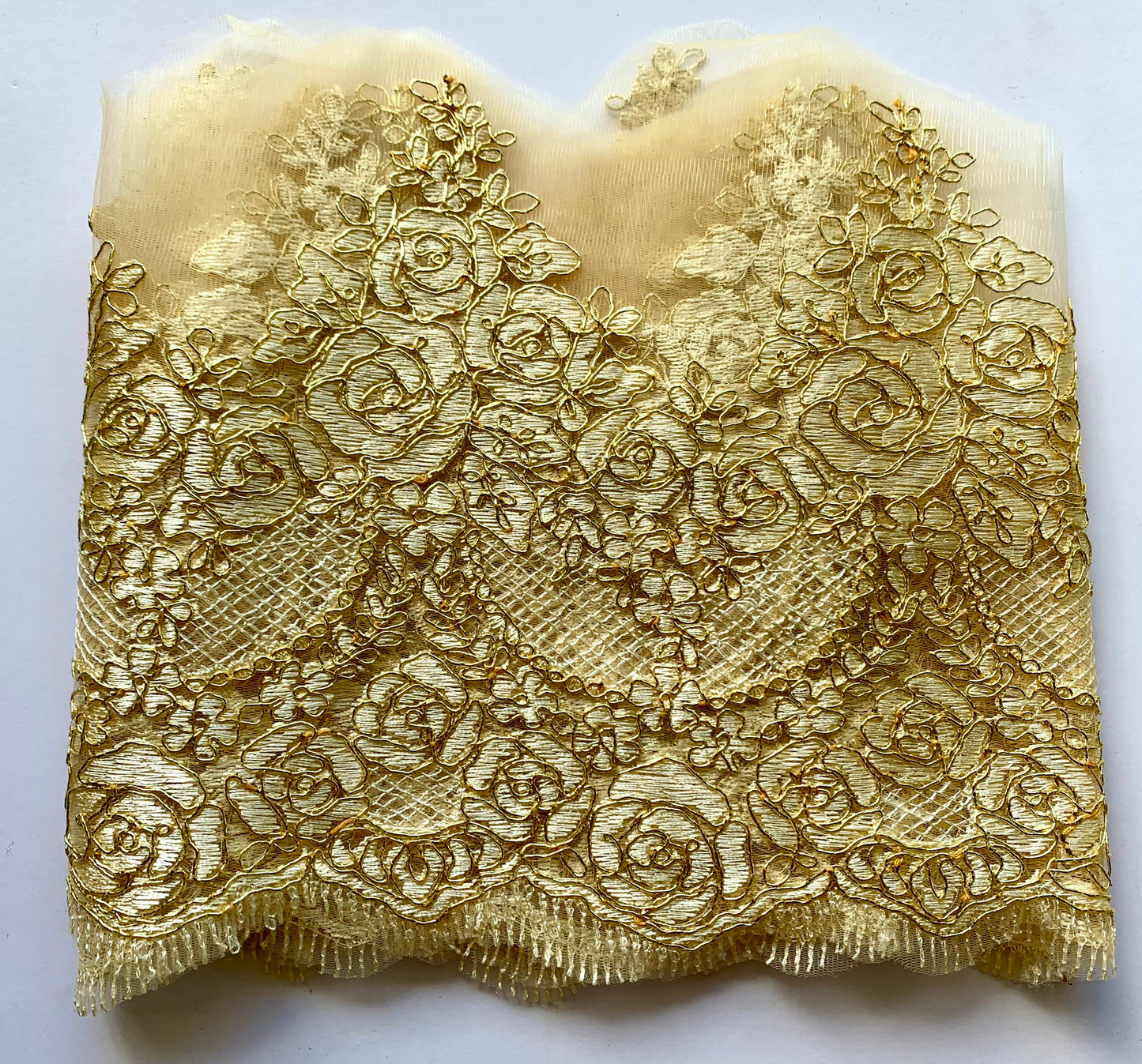 Light Gold Lace Border Trim- #2 - LBT#26