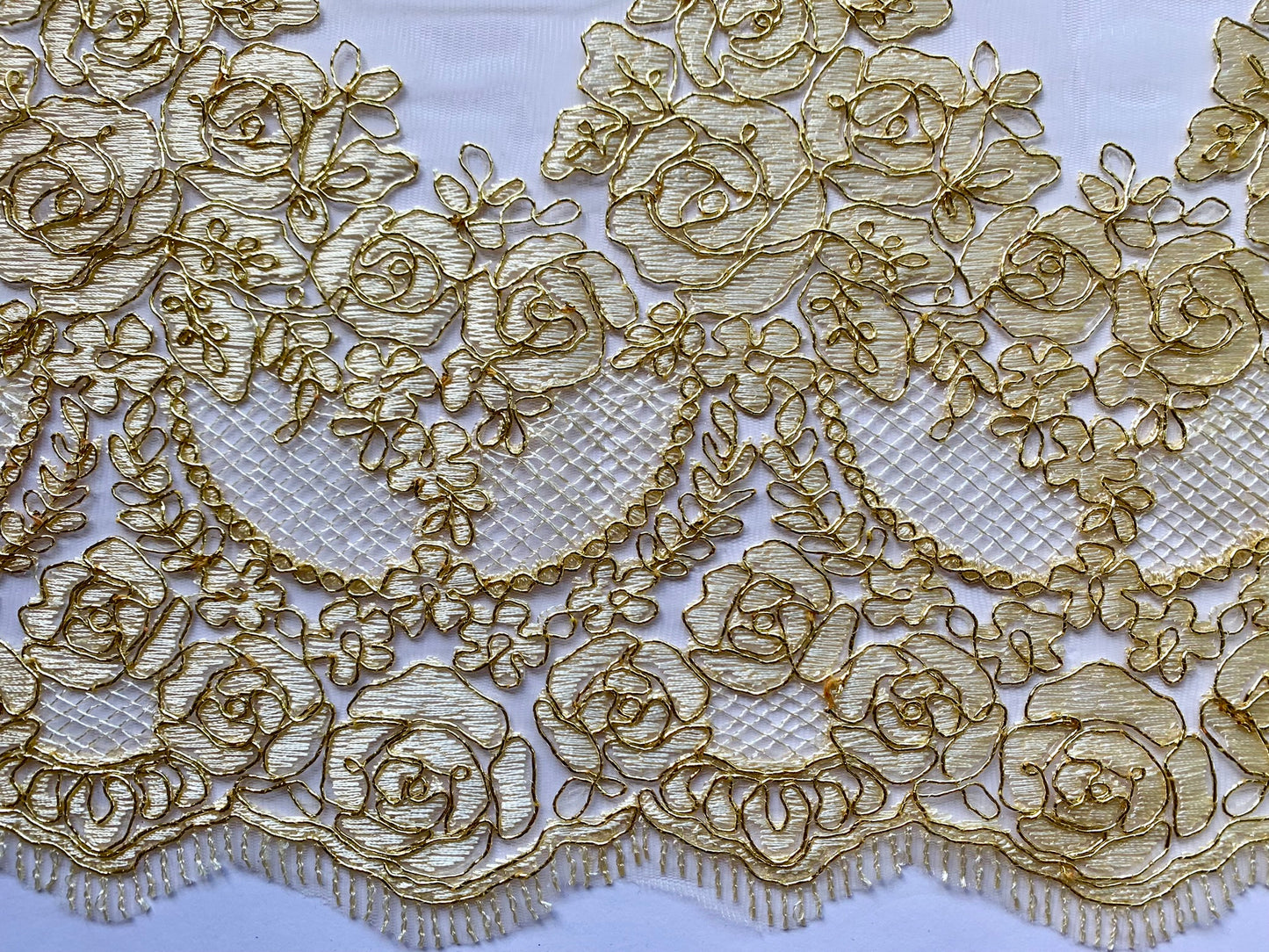 Light Gold Lace Border Trim- #2 - LBT#26