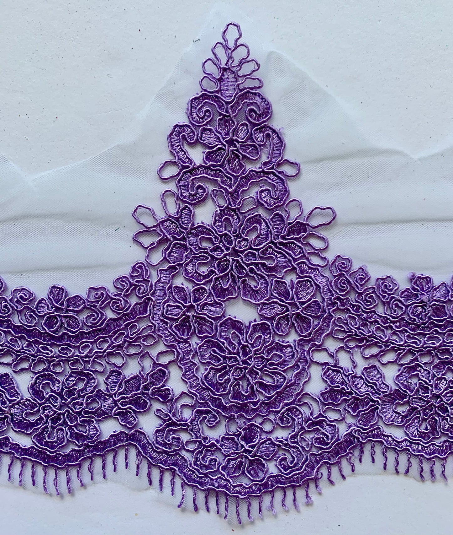 Violet Lace Border Trim - LBT#28