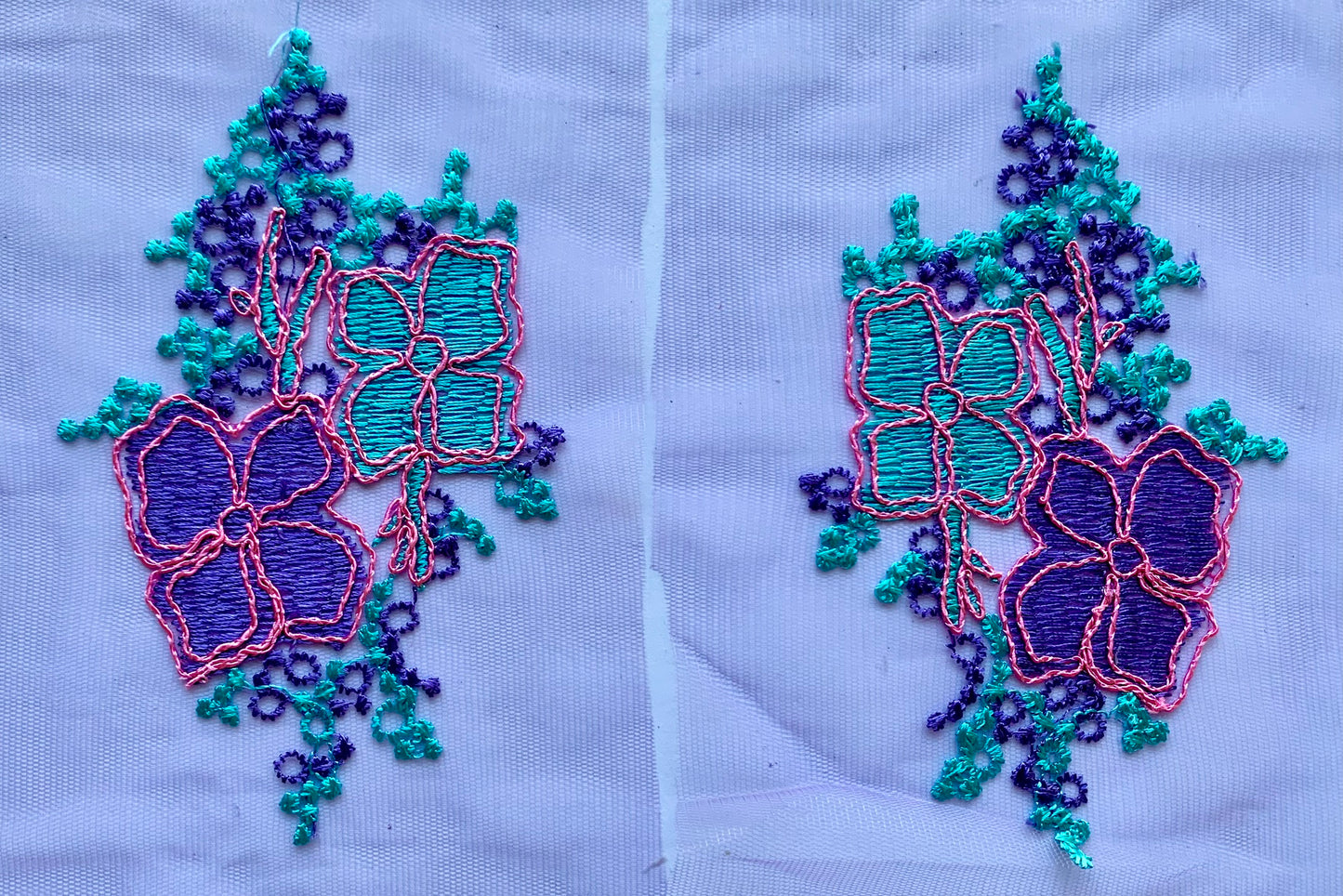 Purple and Mint Applique - NLA#28