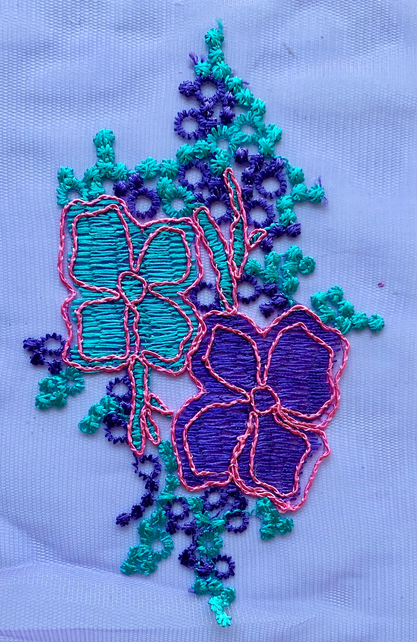 Purple and Mint Applique - NLA#28