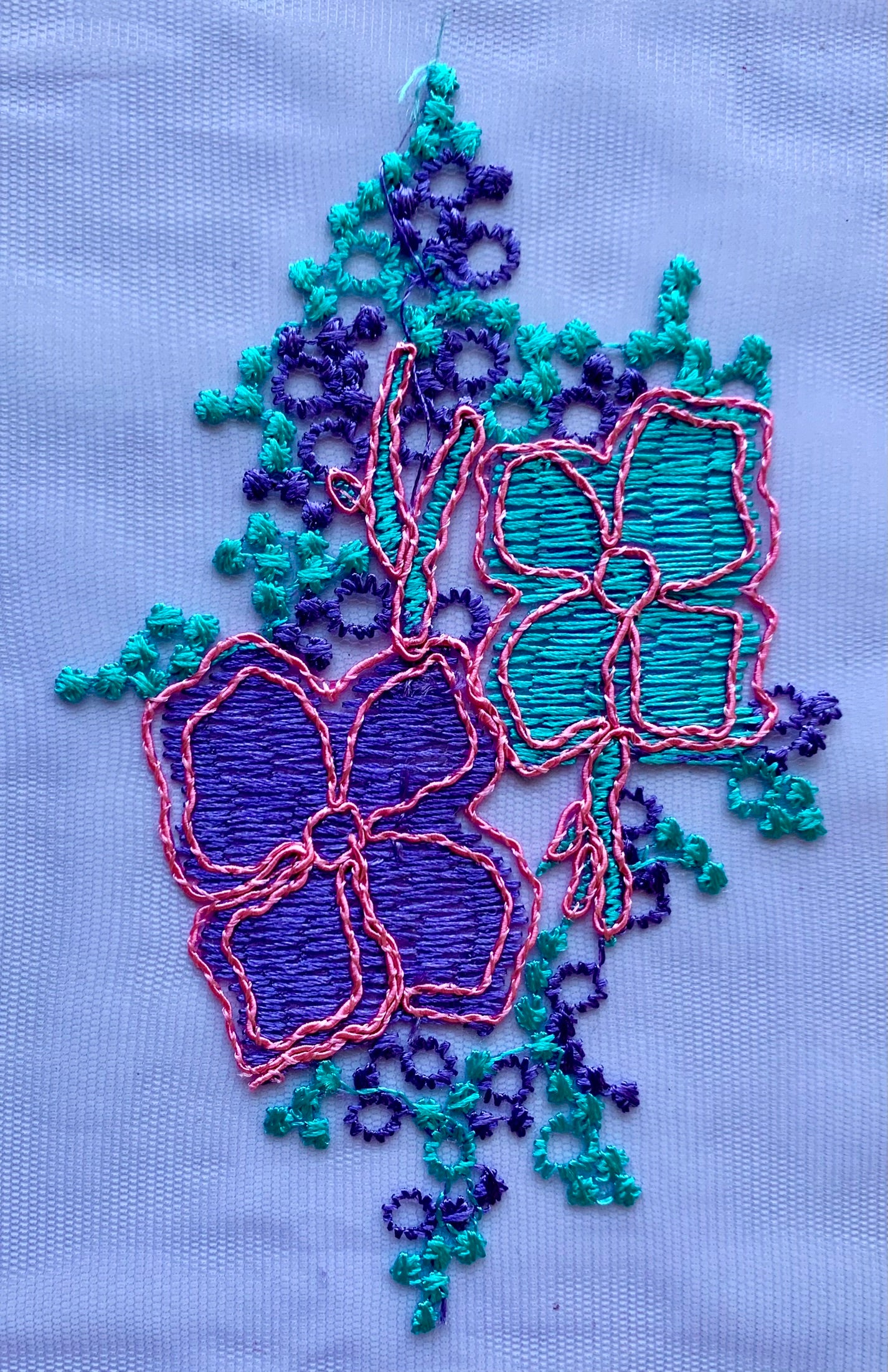 Purple and Mint Applique - NLA#28