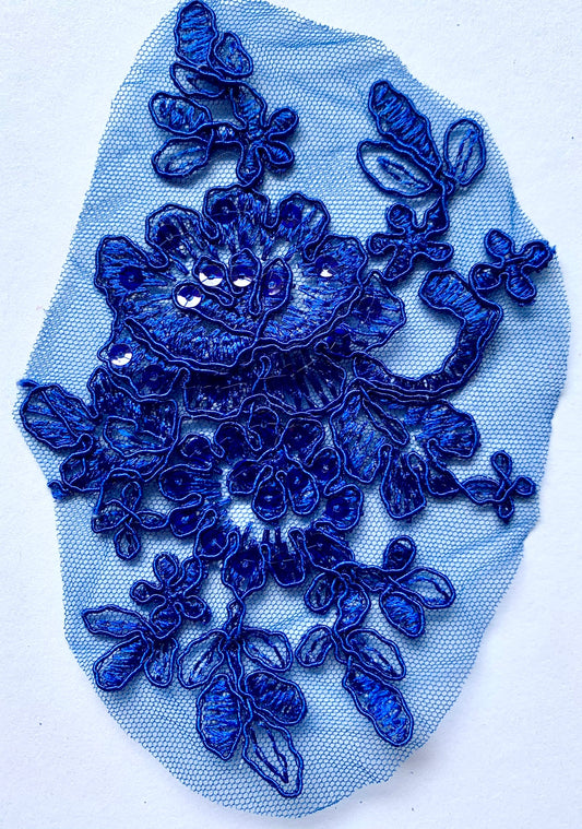 Royal Blue Small Sequin Applique - NLA#45