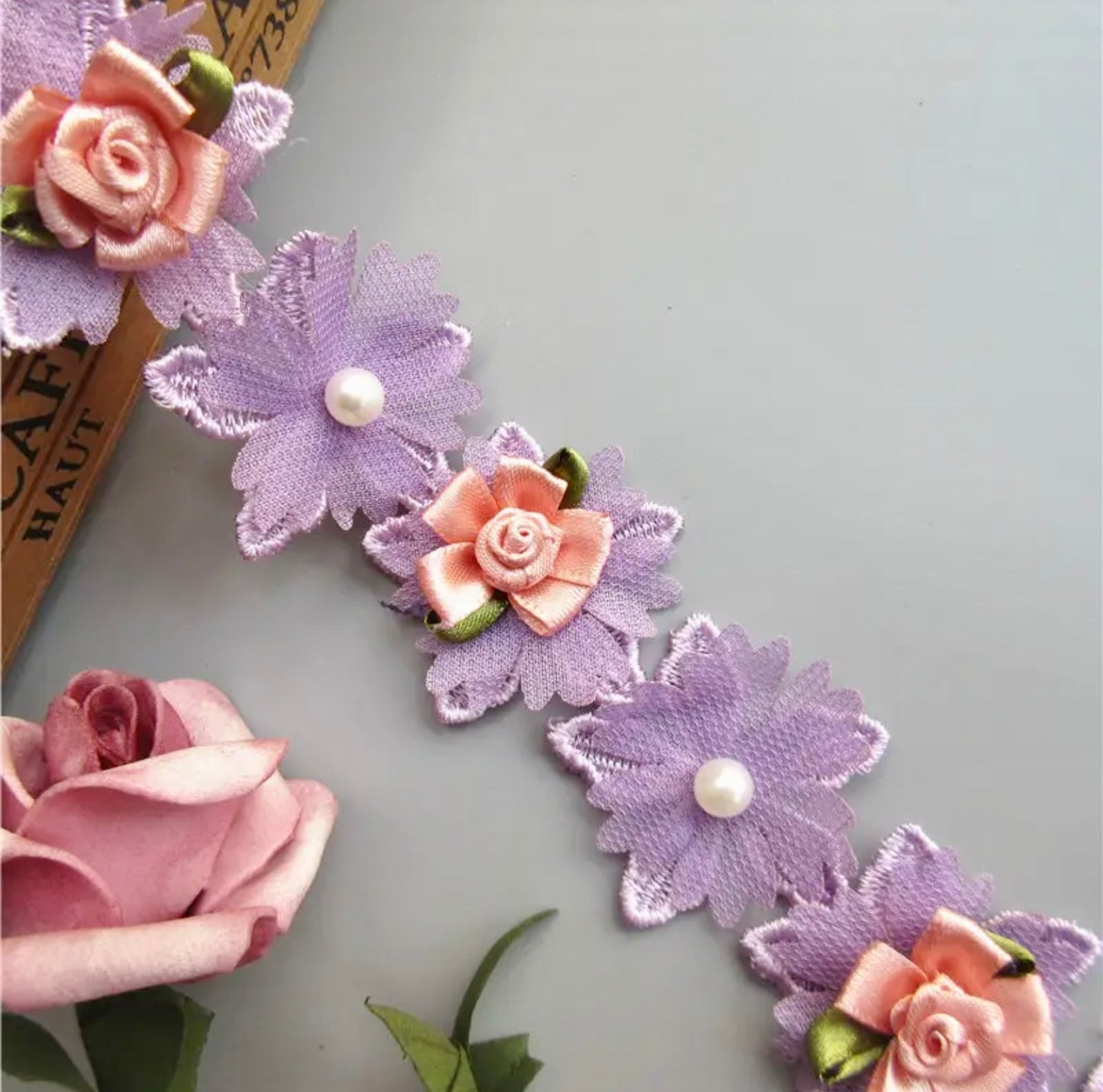 Pearl Rose Flower #2 - Violet