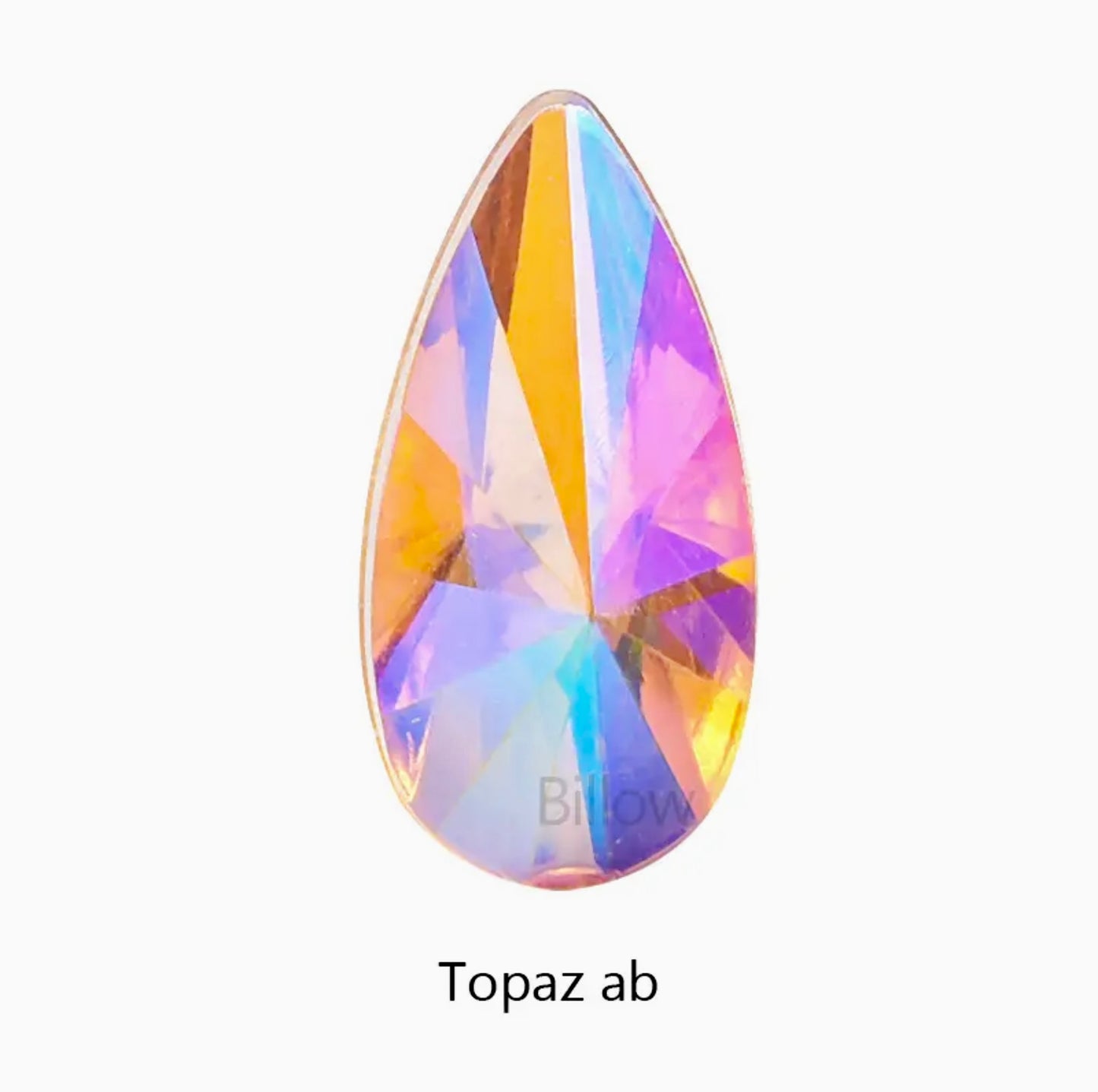 Teardrop Acrylic - Topaz AB