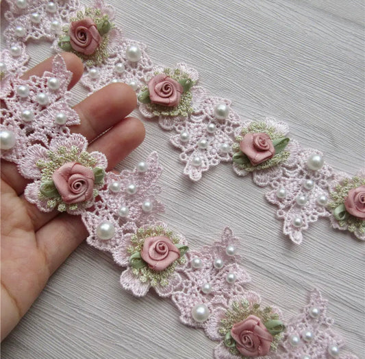 Rose Flower Trim Pink-#RFT2