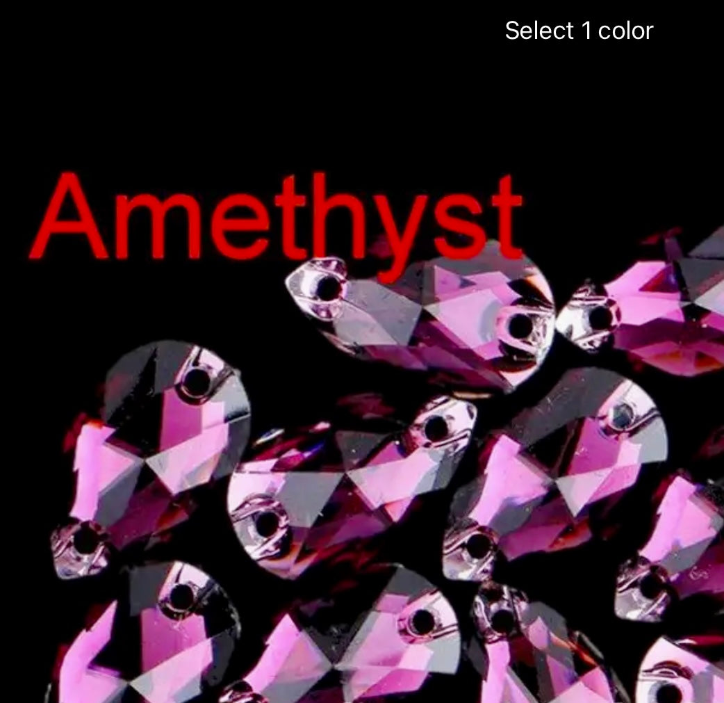Acrylic Teardrop - Small - Amethyst