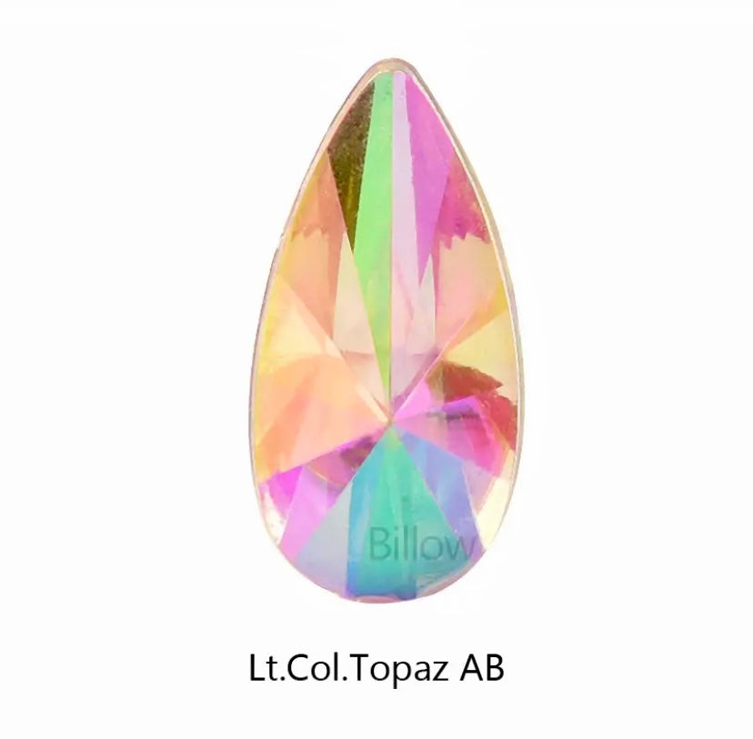 Teardrop Acrylic - Light Colorado Topaz AB