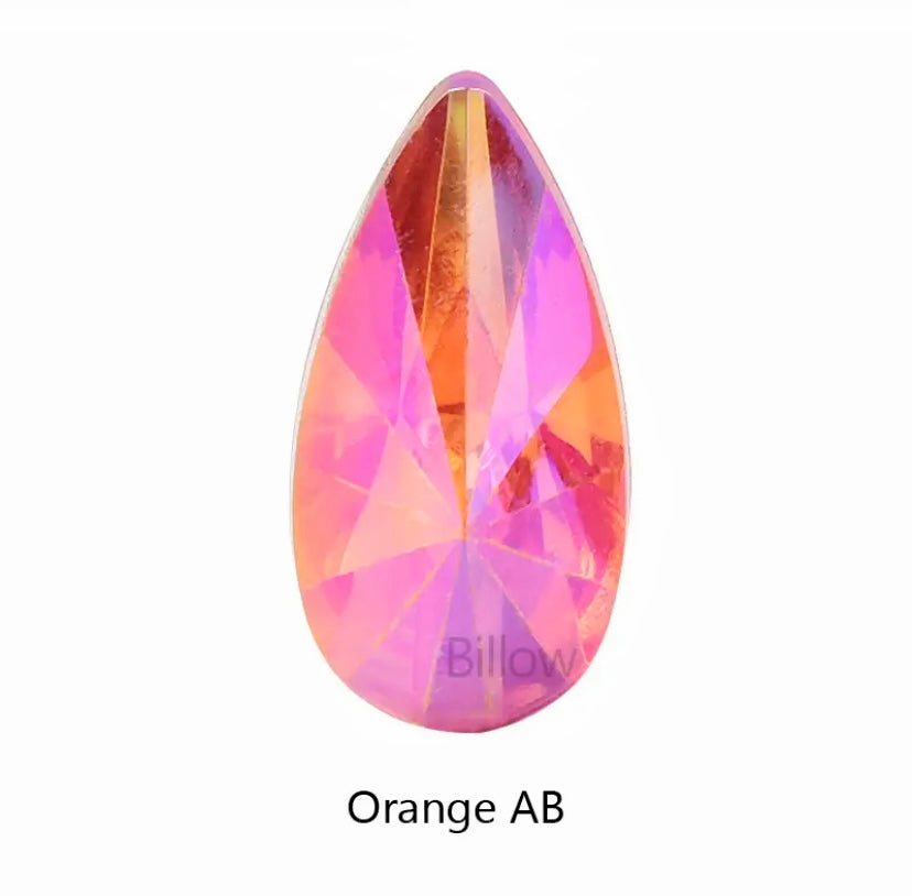 Teardrop Acrylic - Orange AB