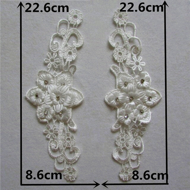3D White Flowers #1 SML - 3D#