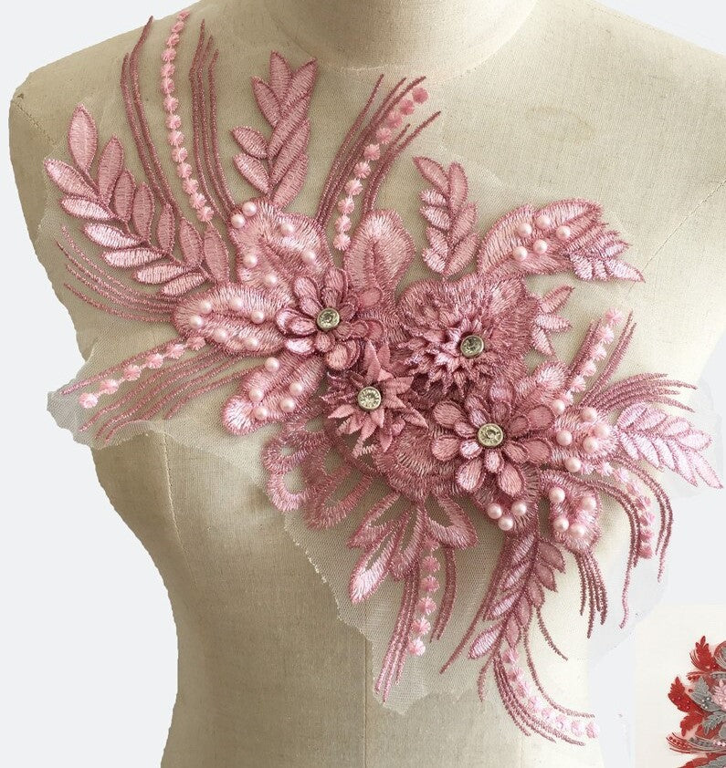 Pink Metallic Lace - Large