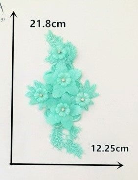 Aqua 3D Flower #1 SML - 3D#79