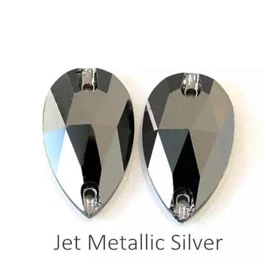 Jet Hematite Teardrop