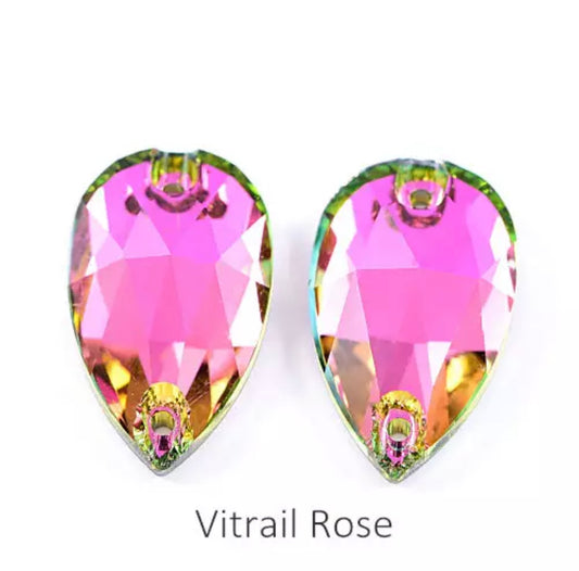 Vitrail Rose Teardrop