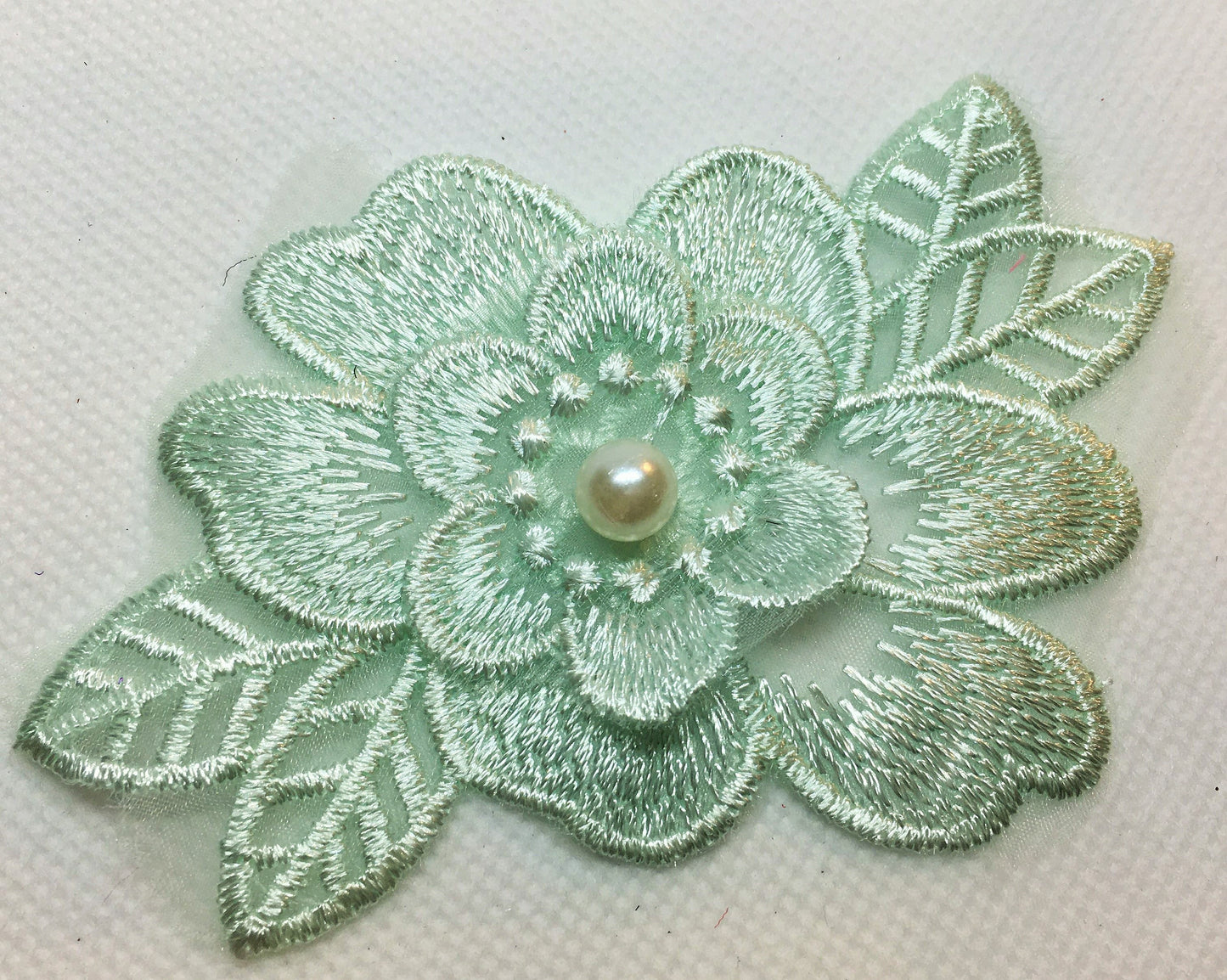 Pearl Lace Flower Trim- 8 Colours