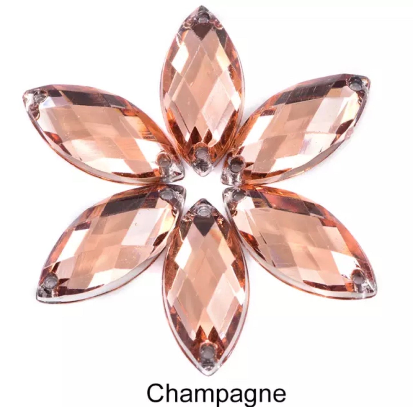 Champagne/Light Peach Navette