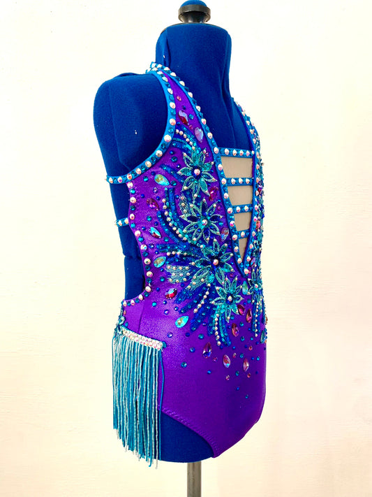 Purple/Turquoise  Jazz/Tap Size 6