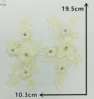 Small 3D Flowers SML - 3D#53- 5 Colours